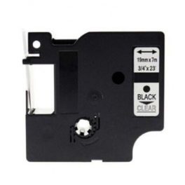  Utángyártott DYMO D1 45800 19mm x 7m átlátszó-fekete S0720820