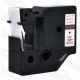 Utángyártott DYMO D1 45805 19mm x 7m fehér-piros #S0720850