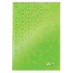 Leitz WOW beírókönyv A5, kockás, zöld