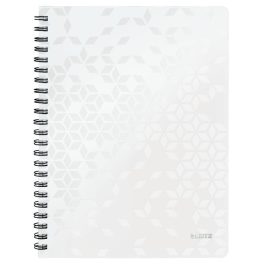 Leitz WOW spirálfüzet, A4, vonalas, fehér
