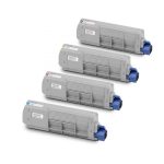 Utángyártott OKI C612 Toner Cyan 6.000 oldal kapacitás IK