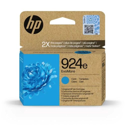 HP 4K0U7NE Tintapatron Cyan 800 oldal kapacitás No.924e EvoMore