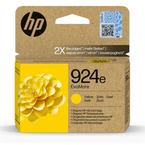 HP 4K0U9NE Tintapatron Yellow 800 oldal kapacitás No.924e EvoMore