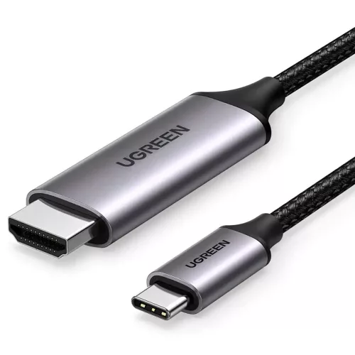 UGREEN USB-C - HDMI apa - apa kábel alumínium ház 1.5 m szürke fekete MM142