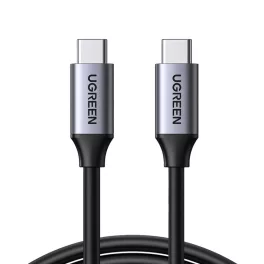   UGREEN USB-C - USB-C PD gyorstöltés kábel 5A Max 5Gbps Max szürke 1.5 m US161