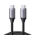 UGREEN USB-C - USB-C PD gyorstöltés kábel 5A Max 5Gbps Max szürke 1.5 m US161