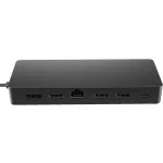 HP dokkoló - Univerzális USB-C multiport hub (2x USB-A 3.2, 1xUSB-C, 1xHDMI 2.0, 1xDP 1.2, USB-C 65W, RJ45, tápegység nélkül) 50H55UT