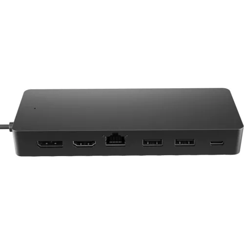 HP dokkoló - Univerzális USB-C multiport hub (2x USB-A 3.2, 1xUSB-C, 1xHDMI 2.0, 1xDP 1.2, USB-C 65W, RJ45, tápegység nélkül) 50H55UT