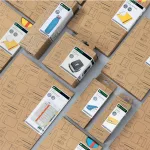 Leitz COSY Click&Store 3-fiókos irattároló, nyugodt kék