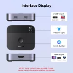 UGREEN USB-C kapcsoló 2 bemenet / 1 kimenet AW502