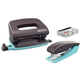   Leitz UrbanChic Mini tűzőgép és lyukasztó szett 10lap szürke