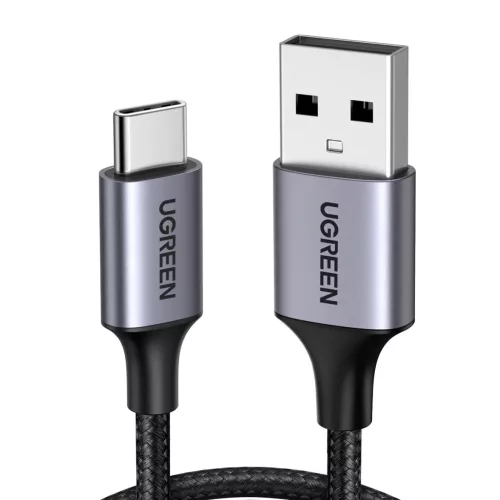 UGREEN USB-A - USB-C gyorstöltés kábel 3A Max fekete 1 m US288