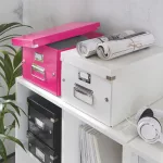 Leitz WOW Click&Store tárolódoboz, M méret, rózsaszín