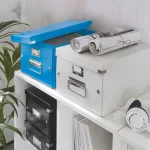 Leitz WOW Click&Store tárolódoboz, M méret, kék
