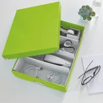 Leitz WOW Click&Store rendszerező doboz, M méret, zöld