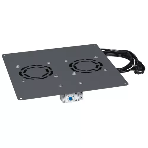 Legrand 646430 2 ventilátoros tetőventilátor és termosztát Lineko álló rack szekrényhez