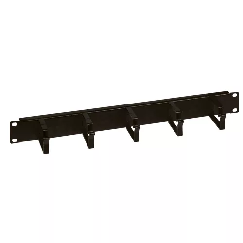 Legrand 646520 Linkeo 19" 1U vízszintes rendező panel 5x alumínium gyűrűs csavaros rögzítés átmenő kivágásokkal