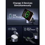 UGREEN 3 in 1 mágneses vezeték nélküli töltő EU W712