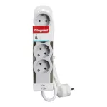Legrand 694552 1,5m vezetékkel fehér-szürke 4x2P+F elosztósor