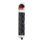 Legrand 694558 1,5m vezetékkel fekete 6x2P+F elosztósor