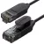 UGREEN CAT 6A tiszta réz Ethernet kábel OD2.8 1.5 m fekete NW122