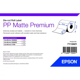 Epson PP Matte Premium címke 76mm*127mm, 960 címke/tekercs