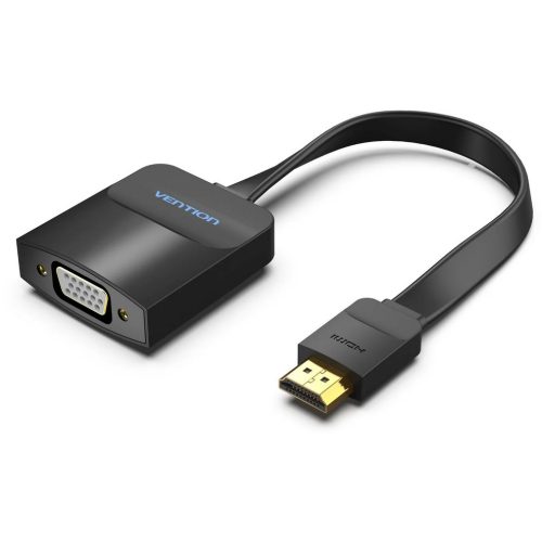 Vention HDMI (lapos) -> VGA, 0,15m, fekete, konverter