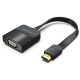 Vention HDMI (lapos) -> VGA, 0,15m, fekete, konverter