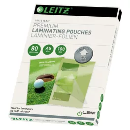   Leitz STANDARD meleglamináló-fólia UDT, A5, 80 mikron A5, 100db/cs