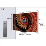 TCL 75" 75C8K QD-MiniLED 189cm 4K Google TV