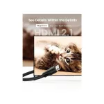 UGREEN HDMI 8K kábel apa - apa fonott fekete 5 m HD140