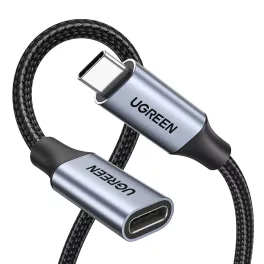   UGREEN USB-C apa - anya Gen2 5A fonott kábel 0.5 m fekete US372