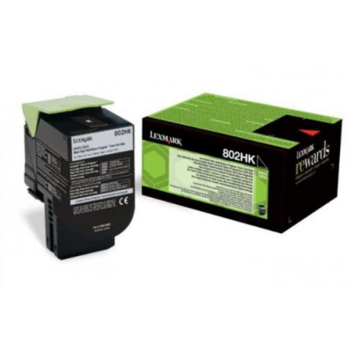 Lexmark CX410/510 High Return Toner Black 4K (Eredeti) 80C2HK0