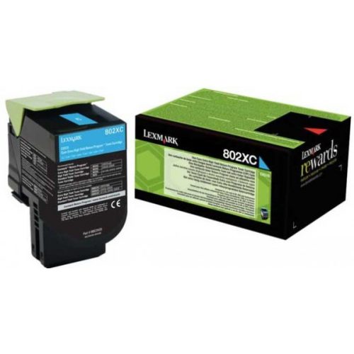 Lexmark CX510 Extra High Return Toner Cyan 4K (Eredeti) 80C2XC0