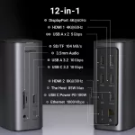 UGREEN Revodok Pro Multifunkcionális dokkoló állomás, USB-C (CM555)