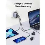 UGREEN GaN 65W gyorstöltő 3 portos CD296