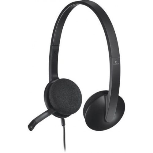 Logitech H340 USB headset fekete, fejhallgató