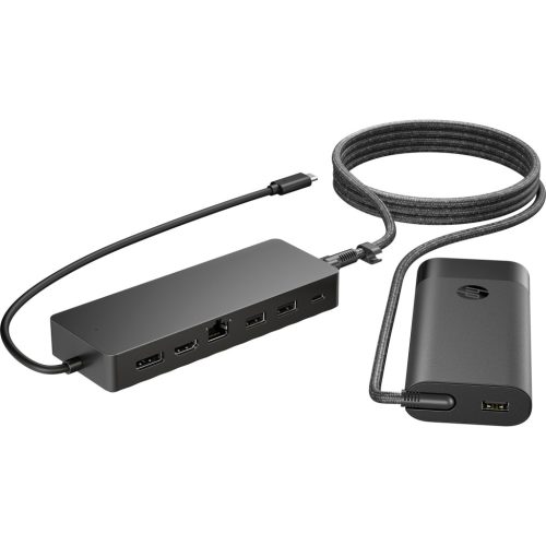 HP kombinált univerzális USB-C-elosztó és -laptoptöltő 9H0H9AA