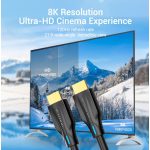 Vention HDMI 2.1 (8K, fekete), 1m , kábel