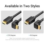 Vention HDMI, (270 Fokos, jobbra), 3m, kábel