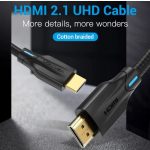 Vention HDMI (8K, szövet, fekete), 1m, kábel