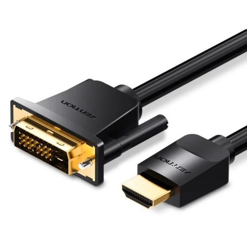 Vention HDMI -> DVI, (fekete), 5m, kábel