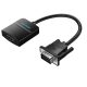 Vention VGA -> HDMI/ Micro USB-B/F /3.5mm/F, (fekete), 0,15m, konverter