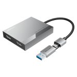Vention USB-C/USB-A -> HDMI*2 (dual) MST, dokkoló