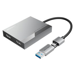 Vention USB-C/USB-A -> HDMI*2 (dual) MST, dokkoló