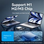 Vention USB-C/USB-A -> HDMI*2 (dual) MST, dokkoló