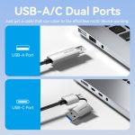 Vention USB-C/USB-A -> HDMI*2 (dual) MST, dokkoló