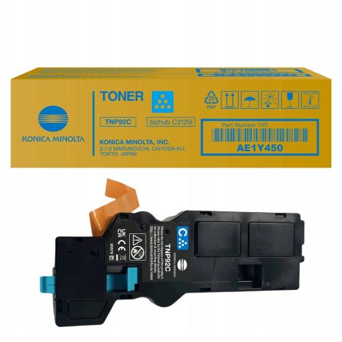 Konica-Minolta TNP92C Toner Cyan 4.000 oldalra