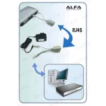 MaxLink AFA-1 10/100Mbps POE lengő tápfeladó és leválasztó kit