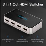Vention HDMI (3be-1ki, szürke), switcher